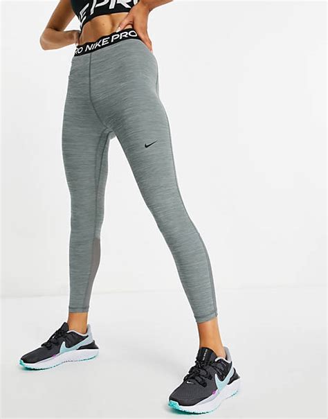 grey nike pro leggings|high waisted grey nike leggings.